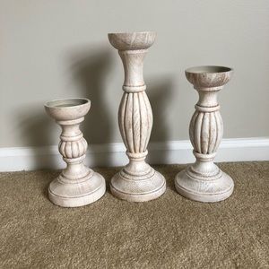 Partylite 3 piece candle holder